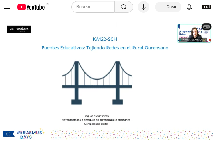 CAFIgalicia's tweet photo. @cfracoruna @cfrourense @CFRdeVigo @CFRLugo @CfrFerrol @sepiegob Escoitamos agora ao @cfrourense presentar o proxecto KA122 Puentes Educativos: Tejiendo Redes en el Rural Ourensano con @isabelbp.
Cc/ @sepiegob #ErasmusDays #ErasmusDaysGalicia #RedeDeFormacion https://t.co/may2RMVVWK