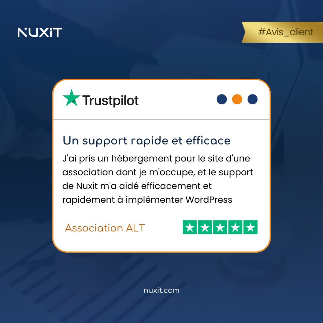 nuxit's tweet photo. Vos avis nous motivent à toujours offrir le meilleur 💪❤️ 

Merci à nos clients pour ces avis inspirants qui nous poussent à continuer d'innover et d'améliorer notre support. 🙌 ⭐

Découvrez plus d'avis et partagez votre expérience sur @Trustpilot ! 🔗 https://t.co/TnHfPtHnrm https://t.co/1IUsjazBdL