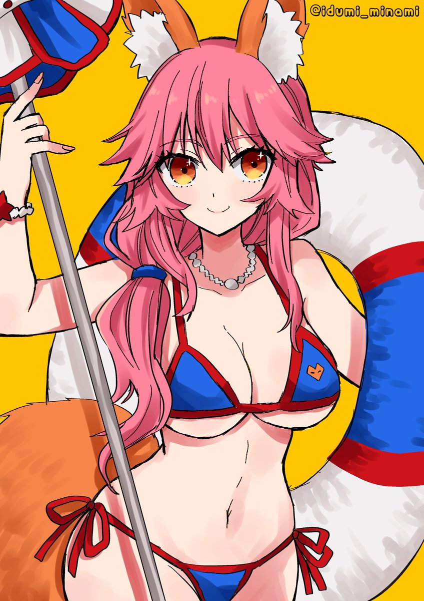 FGO「水着タマモPU記念(再掲) #FGO 」|いづみみなみのイラスト