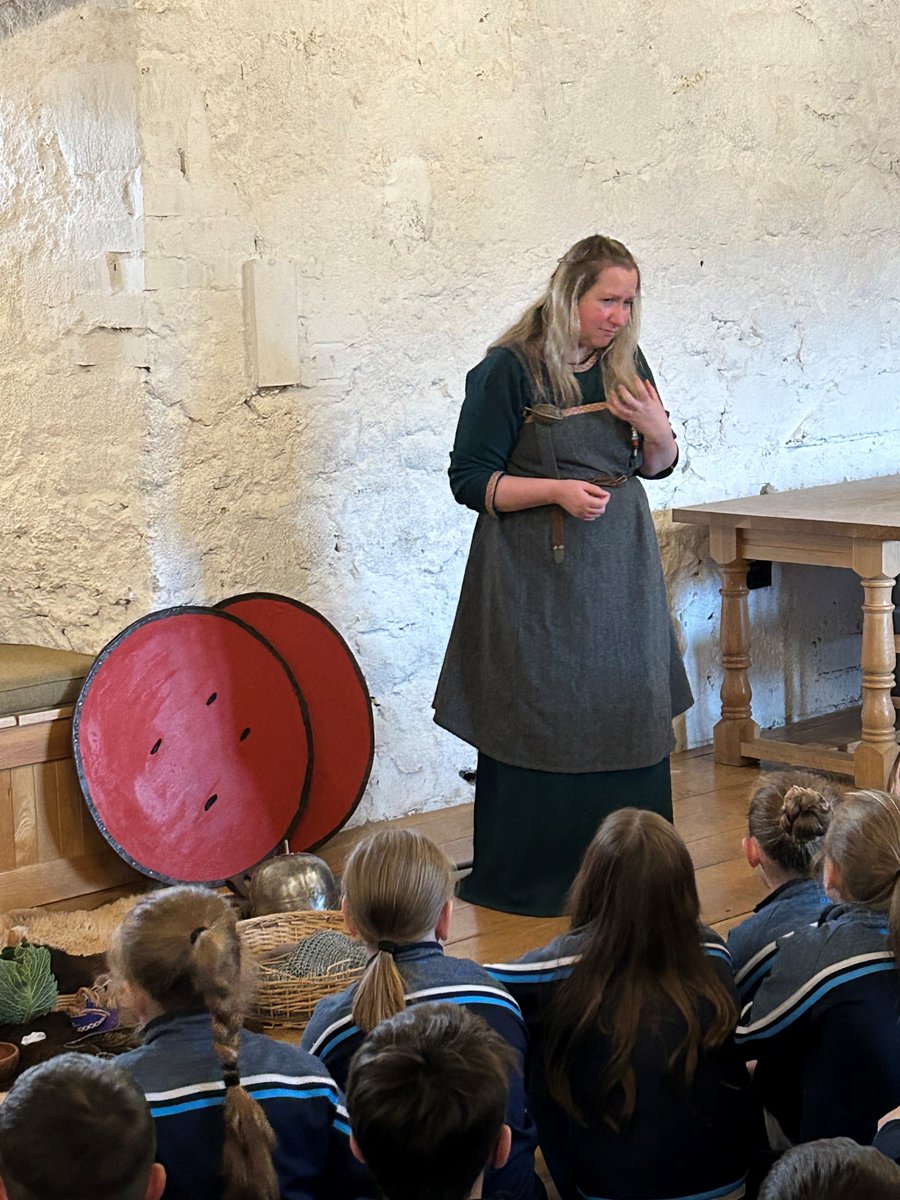 nmdmuseums's tweet photo. The P6 and P7 pupils of St Pauls Primary School Cabra enjoying today’s Viking workshop with Steph @TSlivinghistory at Newry &amp; Mourne Museum #newryandmourne #vikings #mylocalmuseum https://t.co/M59eajBMM3