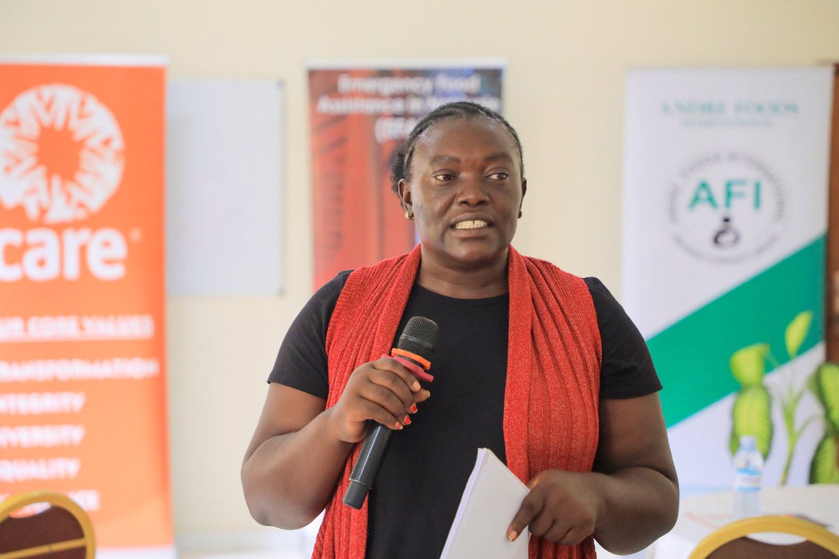 CAREUganda's tweet image. “On behalf of @CAREUganda, we deeply appreciate the support from our partners. Together, we have left people in a better place than before. The smiles on the faces of participants is what matters most” Olive Frances Asekenye opening the #EFAN #ProjectCloseout