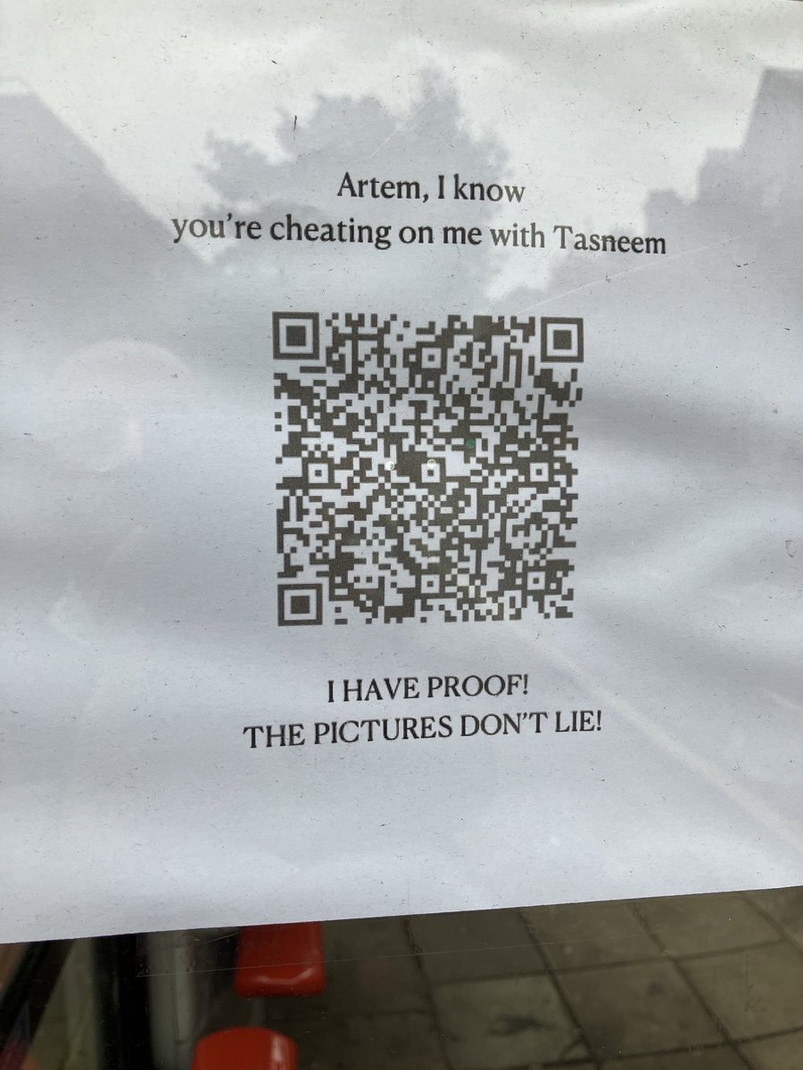 That’ll show him! Seen taped to the stand of my local bus stop.