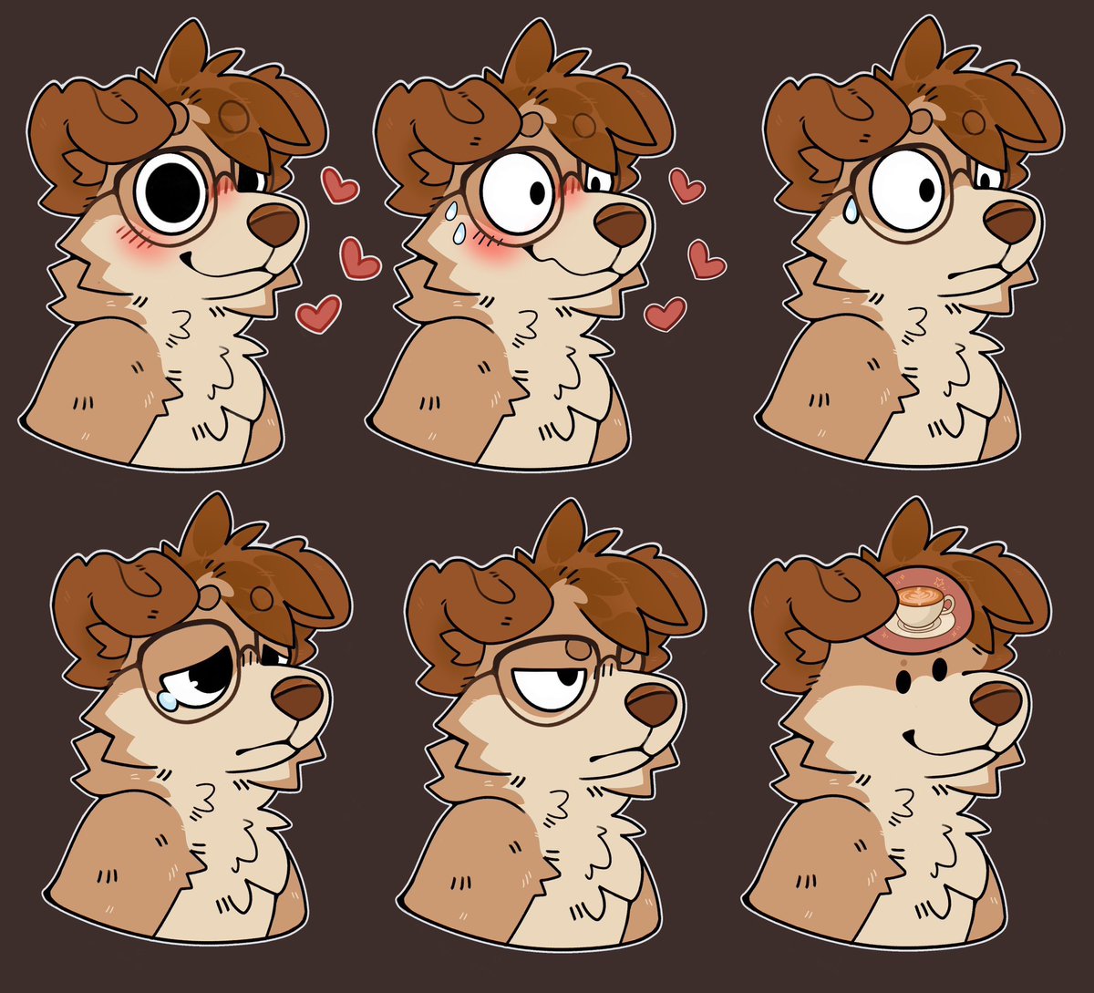 No thoughts, only coffee‼️🐕

Adorable stickers by <a href="/duneebugg/">꒯꒤ꋊꏂ</a>