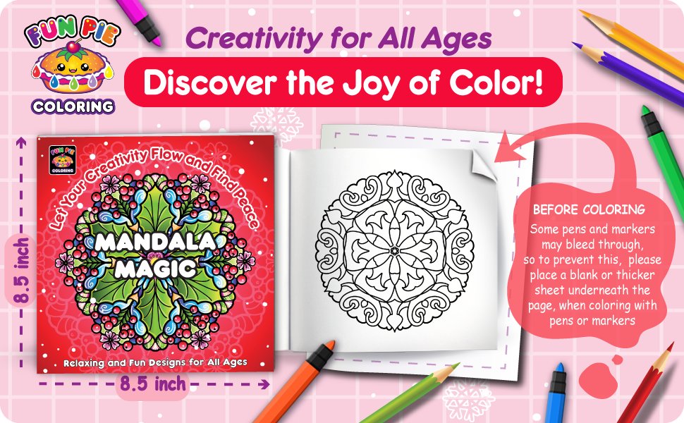sofiartmedia's tweet image. 🌟✨ Exciting news! The Mandala Magic coloring book is now at the Fun Pie store on Amazon, and it's 35% off for a limited time! 🎨 Unleash your creativity and grab yours today: amzn.to/4eFbZ0c
 #ColoringBook #FunPie #HolidaySavings #AmazonDeals #funpiedesigns #mandala