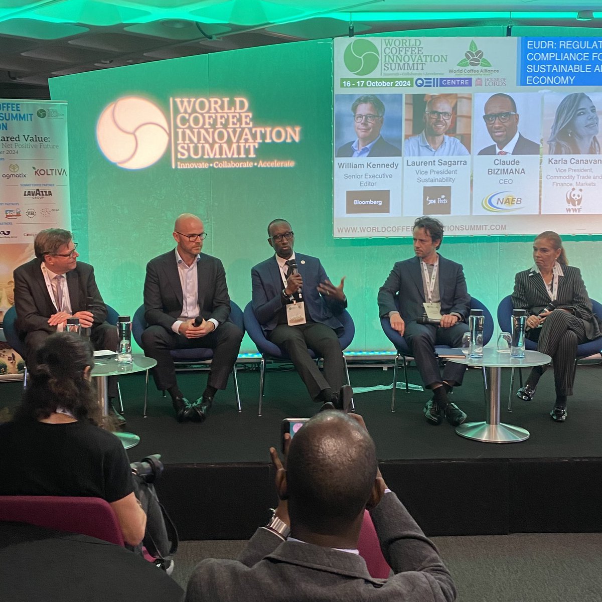 Rwanda is present at the World Coffee Innovation Summit in London, Oct 16-17. 

<a href="/RwandAgriExport/">NAEB</a> CEO <a href="/_claudebizimana/">Claude Bizimana</a> is on a panel discussing NAEB’s role in promoting a sustainable and green coffee economy.

☕️ #RwandaInUK