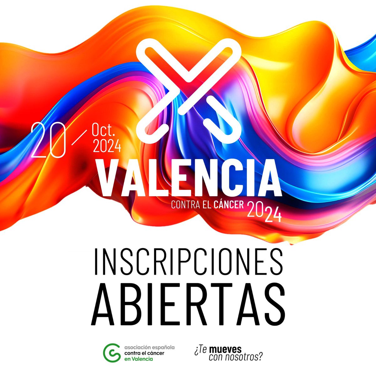 AjuntamentVLC's tweet photo. 👟¿Ja t'has inscrit en la @RunCancerVal?
Si encara no ho has fet, afanya't! ⌛
⚠️ Hui, a les 14 hores es tanquen les inscripcions!
🔬Inscripcions 100% solidàries 📲 https://t.co/9SjQXq4PRe
📍Passeig de l'#Albereda
🗓️20/10
#RunCáncer10 #ValènciaContraelCáncer #YoSí https://t.co/KRNCmbU8p1