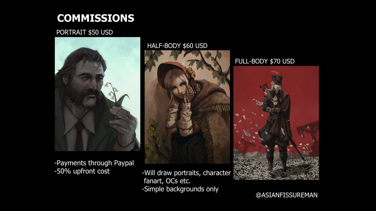 I will be opening cоmms again! Contact through DMs