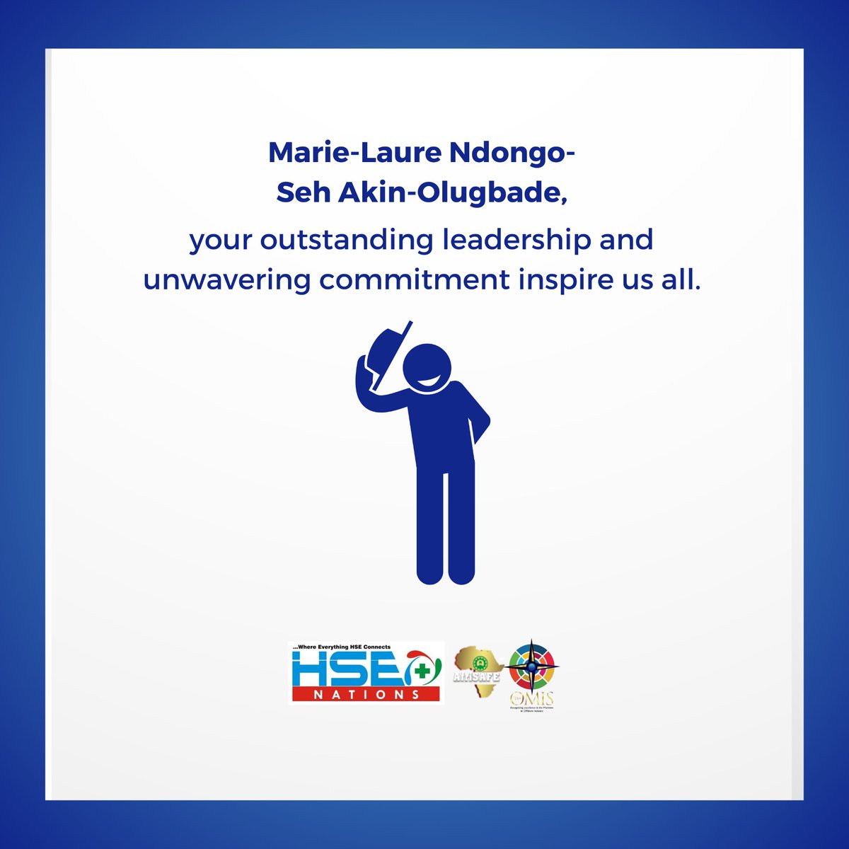 HSENations's tweet photo. 🫡 Celebrate Marie-Laure Ndongo-Seh Akin-Olugbade, Senior Vice President of the African Development Bank Group , a dynamic force driving impactful change.
Applaud her impact!
🚨 The countdown to #AfriSAFE 2024 is on. Visit https://t.co/zvXaTNc9Th now to secure your spot. https://t.co/2JJgPK656N