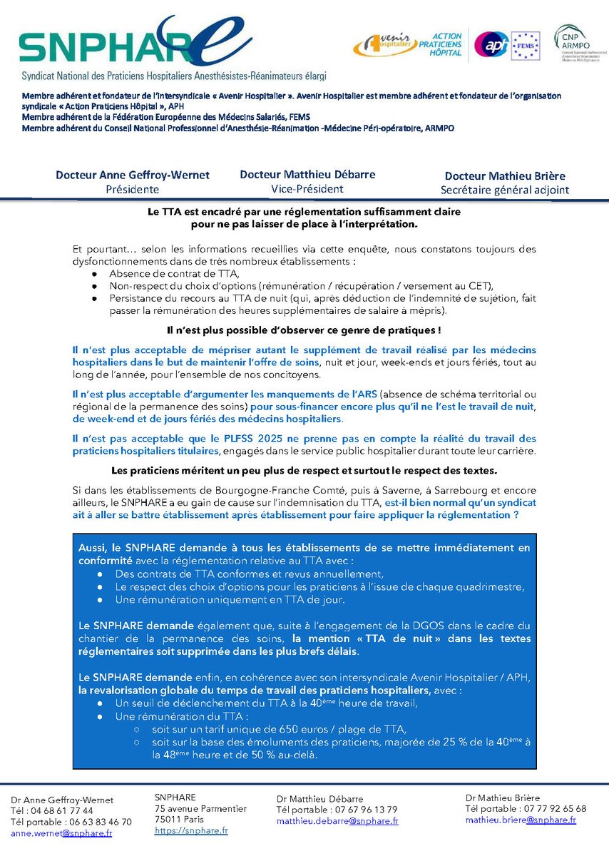 Heures supplémentaires des médecins hospitaliers : arnaques en série

Pour lire l’intégralité de notre CP : snphare.fr/fr/blog/posts/…