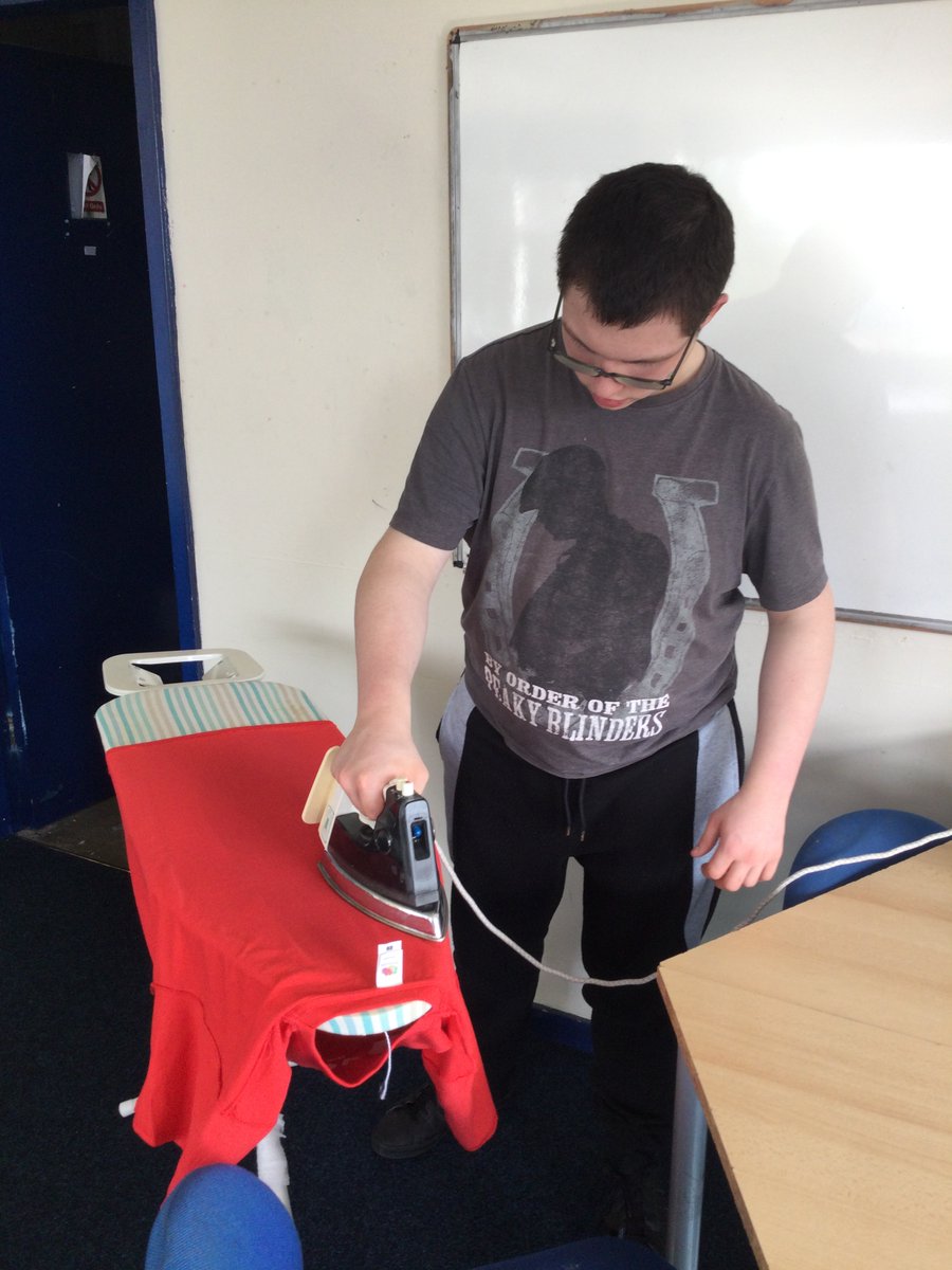 In preparation for Adulthood, we have been working on home skills such as ironing in Class 11. For their first time, they have done a superb job, we might just bring our ironing to school to keep them busy😂 <a href="/StJohnVianneySc/">St John Vianney School</a>