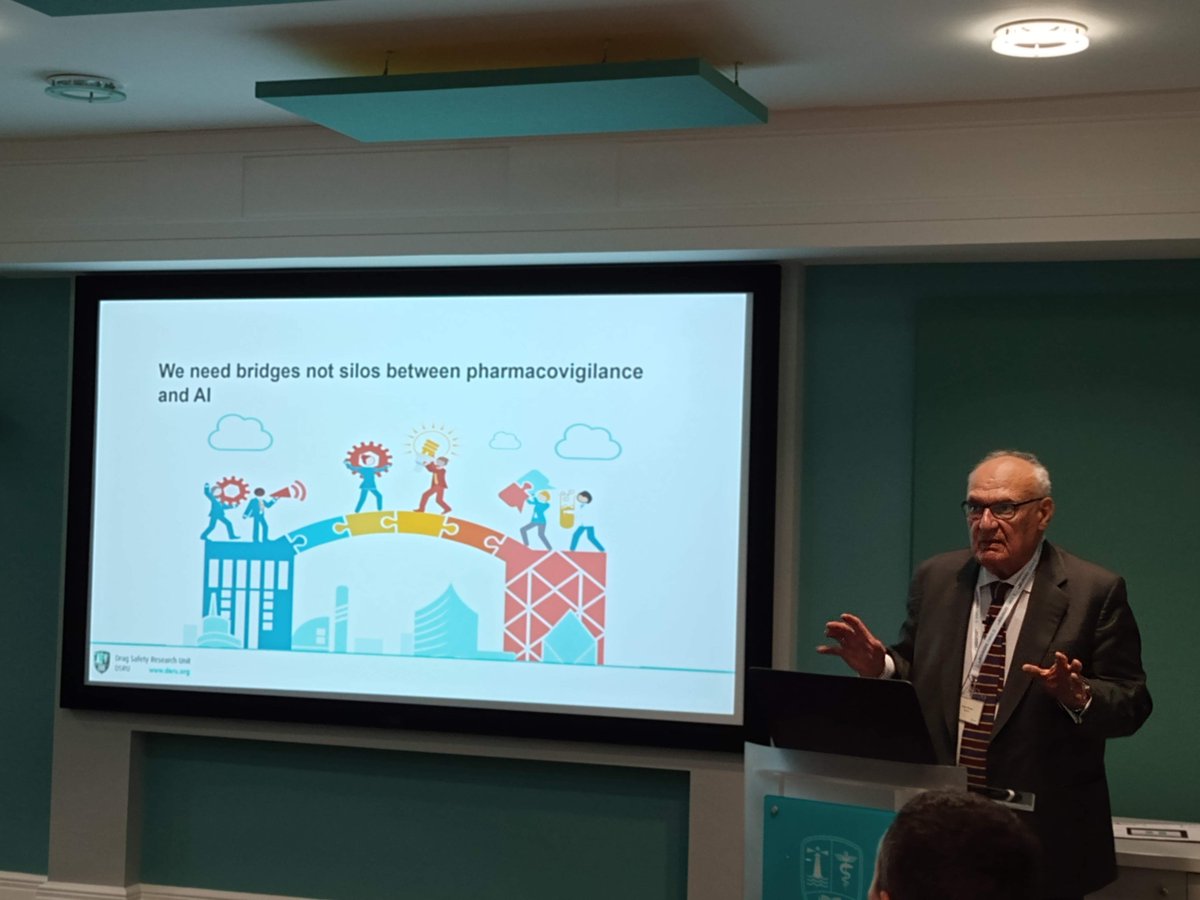 DSRUDrugSafety's tweet image. Saad Shakir argues that we should ask how AI can serve #Pharmacovigilance, rather than how pharmacovigilance can be fitted into AI capabilities, at today’s Signal Detection conference dsru.org/conference/bie… #SignalDetection
