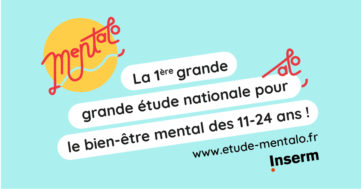 ☀️Étudiantes, étudiants, participez à Mentalo, la 1ère grande étude nationale sur le bien-être mental des 11-24 ans, lancée par <a href="/Inserm/">Inserm</a>  
Inscriptions sur app.etude-mentalo.fr 
Vous souhaitez obtenir plus d’informations sur l’étude : etude-mentalo.fr