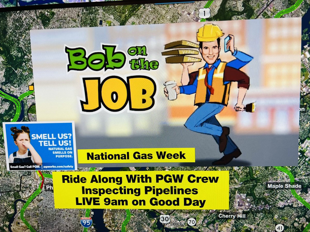 Why does Gas smell like Rotten Eggs?  
I’m putting on a hard hat and riding along with PGW Crews today to inspect the pipelines and sniff out the leaks.  
LIVE 9am on Good Day <a href="/FOX29philly/">FOX 29</a>