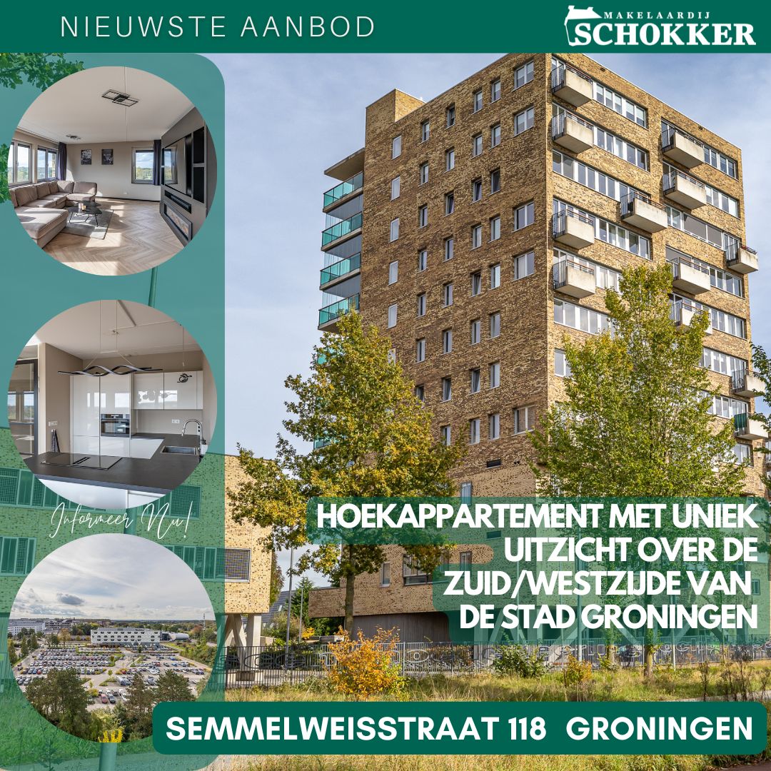 Grijp deze unieke kans! Modern instapklaar Hoekappartement met Panoramisch Uitzicht op 8e verdieping met een adembenemend uitzicht over de stad Groningen! 
funda.nl/detail/koop/gr…
 #TeKoop #Groningen #Appartement #PanoramischUitzicht #MakelaardijSchokker