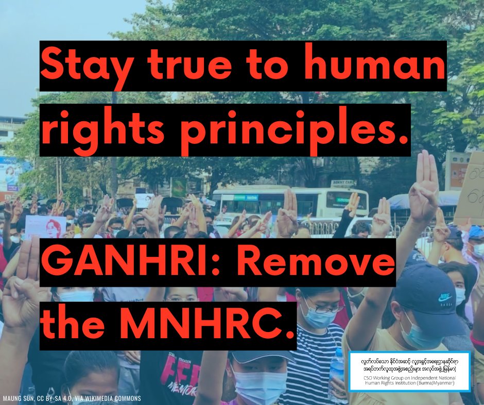 CSO Working Group on NHRI Burma (Myanmar) tweet media