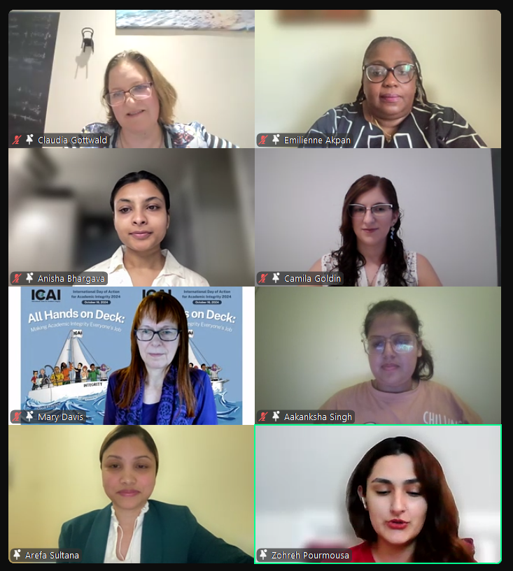 DrLancaster's tweet photo. Fascinating survey results being shared at #IDoA2024, with many students saying they trust writing services to provide information to them about #academicintegrity. Thanks to the student presenters and contributors #excelwithintegrity #contractcheating https://t.co/irxBYYfQsg