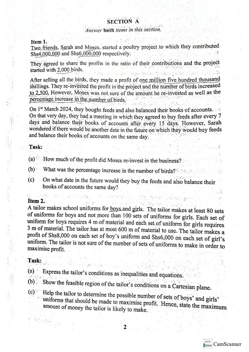 ReachDrMuganga's tweet photo. Dear @UNEB_UG and @Educ_SportsUg

I would like to take this opportunity to express my deep appreciation for the remarkable efforts you have made in improving the assessment methodology for the Uganda Certificate of Education (UCE). Reading through the new Mathematics Examination Paper 1 and its scenarios is both refreshing and inspiring. This approach to assessment goes beyond memorization and encourages significant planning, application, and critical thinking to solve problems. It is a promising beginning that invokes critical thinking, careful planning, creativity,  attention to detail, problem-solving skills, and real-world relevance.

This new Competency-Based Learning (CBL) curriculum carries the hope and lifeline we need as a country. May the Minister of Education and Sports, Hon. @JanetMuseveni, also consider implementing CBL at the A-Level.

As an advocate of Authentic Education, I am pleased to see such transformation taking place. However, I would like to suggest an area for improvement to enhance this positive change. Some of the examples used may not be fully inclusive. For example, the use of pavers in Section B, Part II, Item 6 may present challenges for candidates in regions like Karamoja or other remote areas where such items are not commonly known. It is important to ensure that all examples are relevant and relatable to every community, regardless of location, to achieve truly inclusive education.

I understand that one of the major challenges in administering a national examination is making it inclusive and relevant to every region in the country. By incorporating examples and scenarios that resonate with all students, we can overcome this challenge and provide fair assessments for everyone.

Overall, congratulations on the excellent work. This is the kind of transformation we need as a country, and it fills me with hope for a brighter future. I am passionate about Authentic Education, and seeing these positive changes reinforces my belief that one day our education system will effectively serve every corner of this nation.

Thank you once again for your dedication and efforts.

Sincerely,  
Dr. Lawrence Muganga  
Educationist