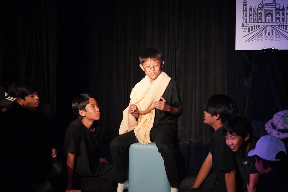 C7-8 learners presented a journey through history in their original play! From exploring the Silk Road to understanding the rise of world religions, the Renaissance, the Columbian Exchange&amp; meeting icons they took us through key moments that shaped our world.
