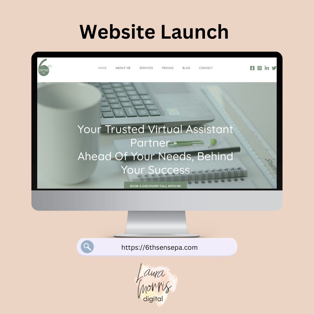I have been busy working on lots of websites behind the scenes including this new one for the lovely Claire who has just set up her new business facebook.com/6thsensepa
Go give her some support!
#websitedesigner #websites #websitedesign #newbusiness #startup