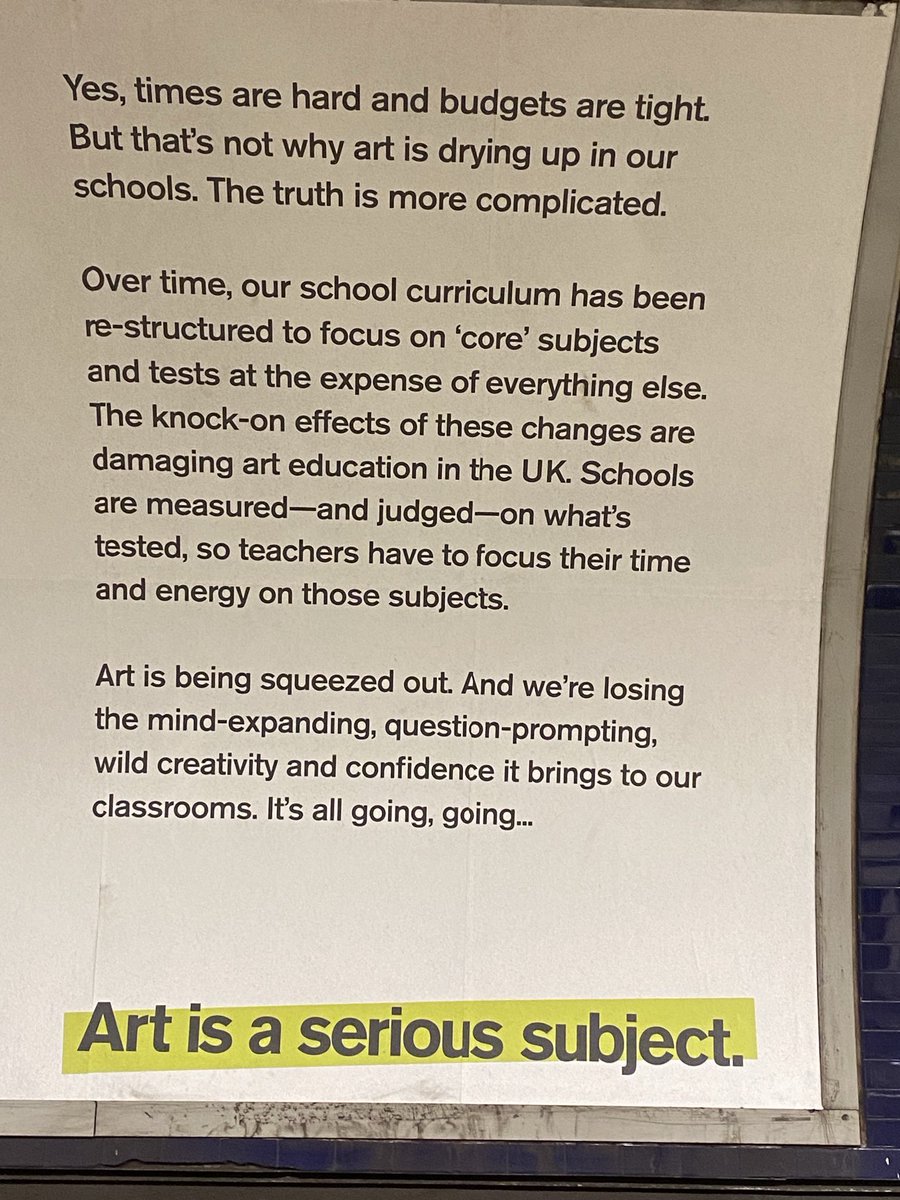 I couldn’t agree more and music is a part of all this. Let’s hope the PM can deliver this for our young. If there are State Schools (my grandson is in one in S London) which properly deliver The Arts, why not all? It’s not even aspirational, it’s surely mandatory.