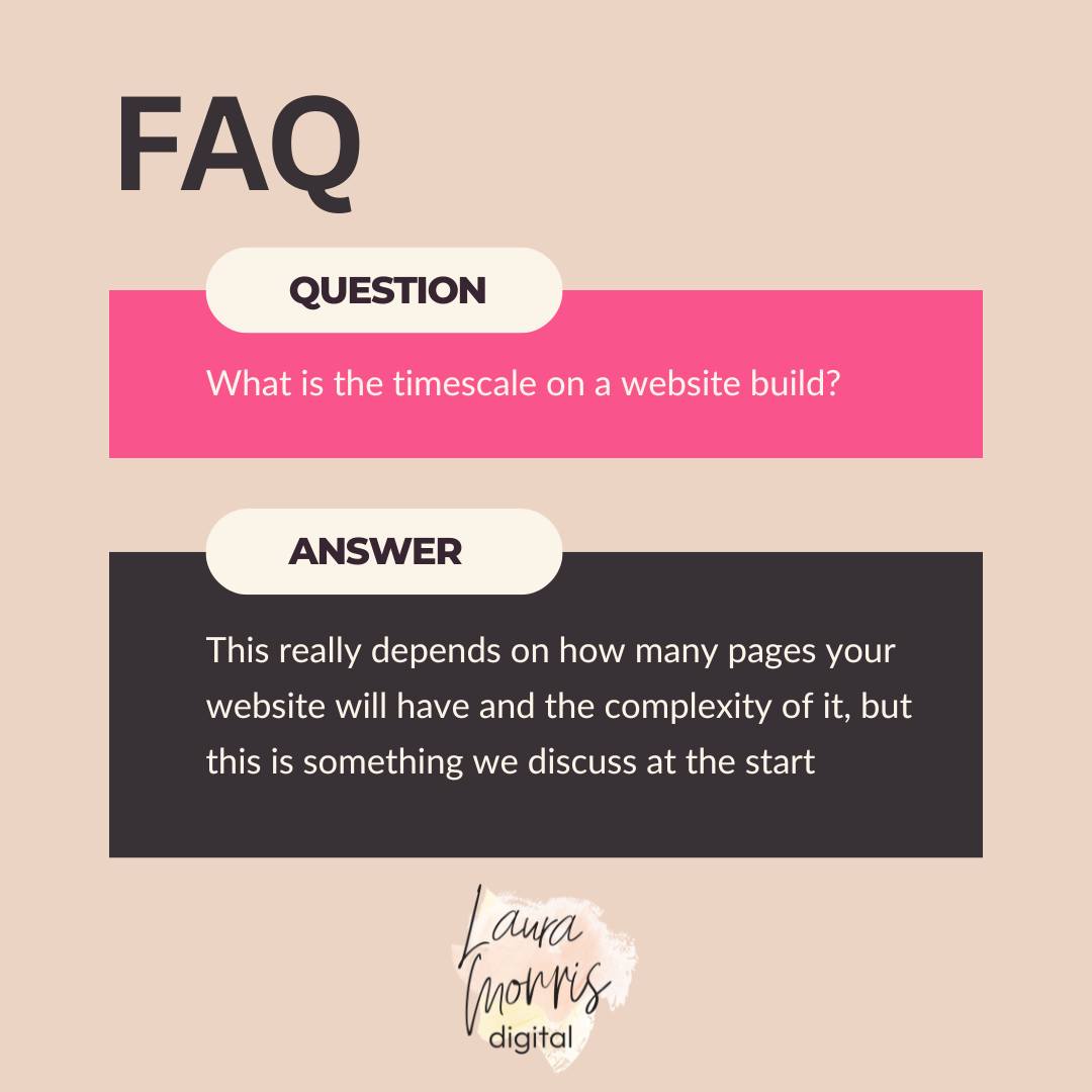 One of my FAQ's about website design...
#faqs #websitedesign #websites #websitedesigner