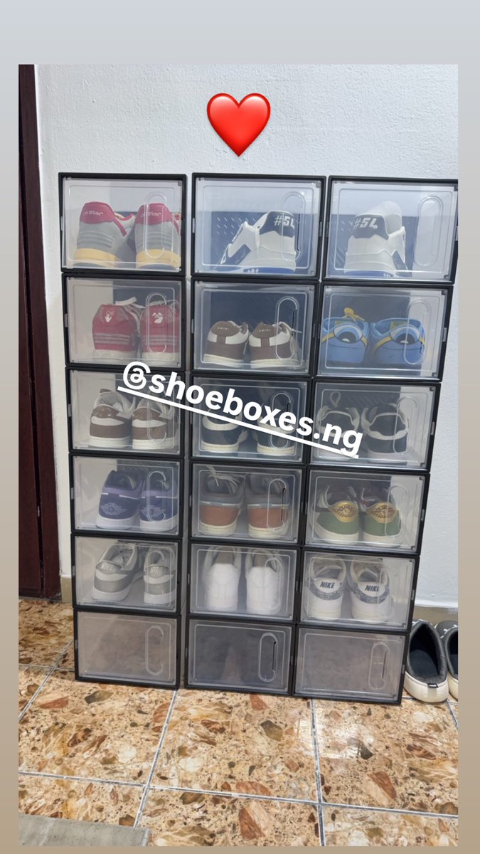 tiwablog247's tweet photo. Send us a dm to get yours
70k 12pcs 
100k 12pcs
180k 12pcs

Hello shoe lovers👋
We sell the best quality and size of boxes,This is a beautiful review from a client Here is a reason to send us a dm today 😘 thank you

#satifiedcustomer #shoeboxesinlagos #shoebox #plasticshoeboxes https://t.co/9Hyi3z3EFH