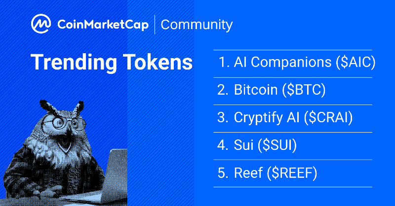 CoinMarketCap's tweet photo. Trending Tokens Alert! 🚨
