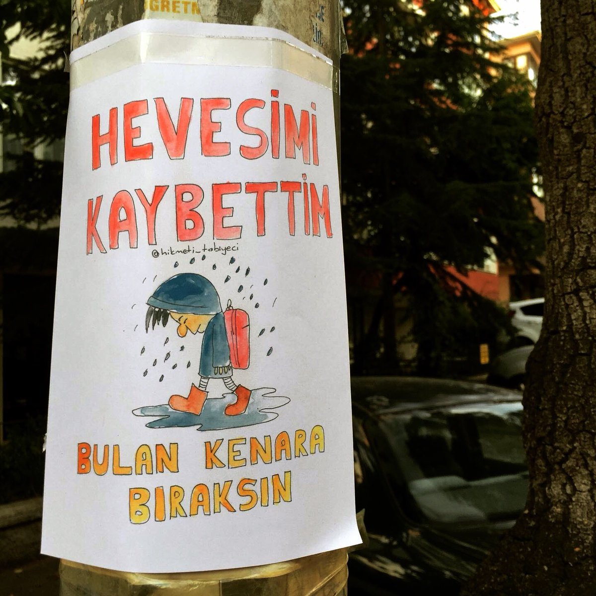 Bu aralar ülkede olması gereken tek kayıp ilanı...