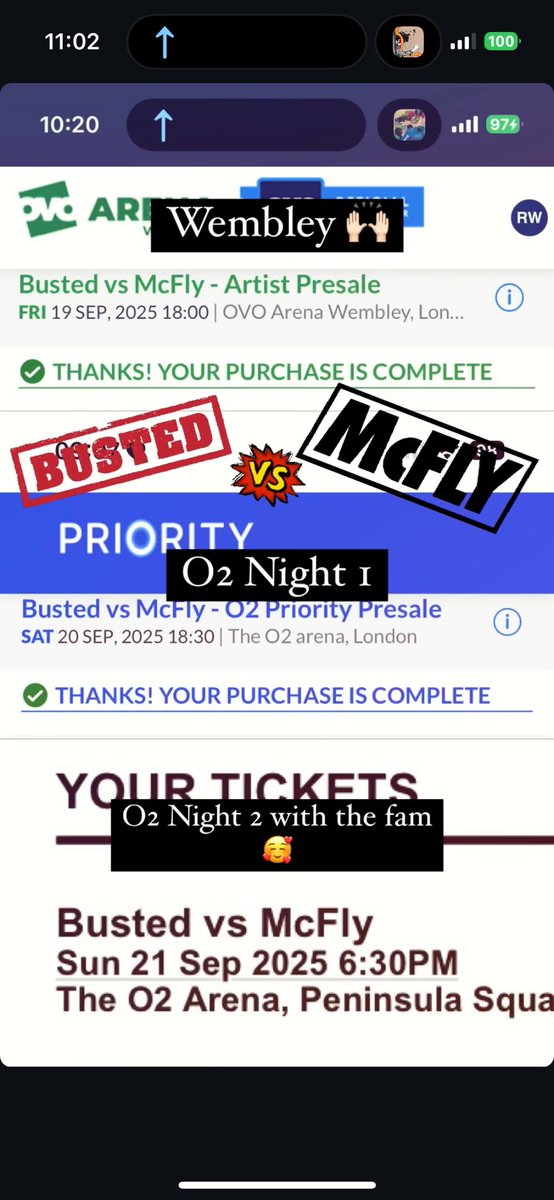 ALL 3 LONDON DATES I CANT WAITTTTTT