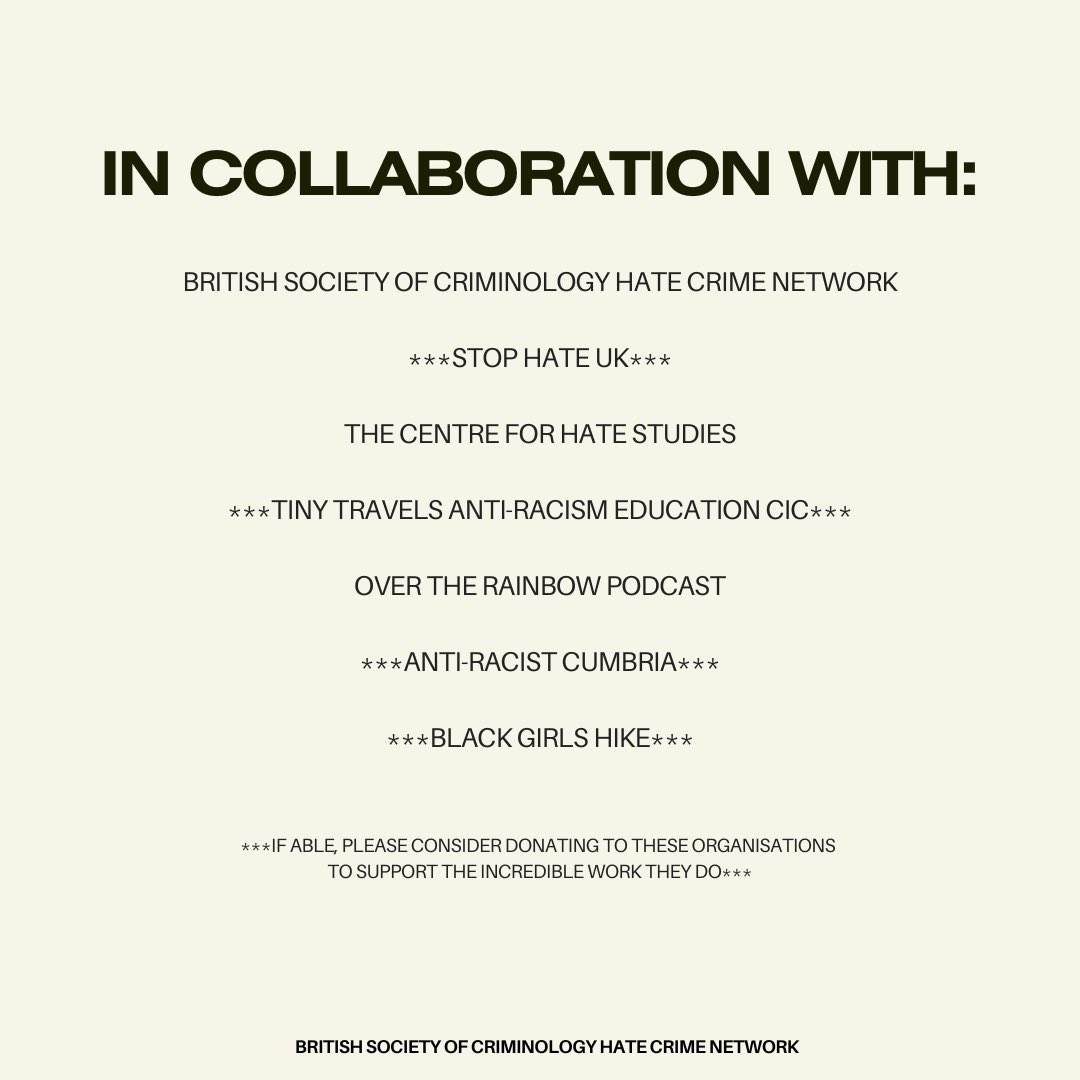 [1/5] Hate Crime Awareness Week: Standing Against Racism and Violence. As we observe Hate Crime Awareness Week, it’s essential to reflect on the significance of this initiative.
@UkBgh <a href="/stophateuk/">Stop Hate UK</a> <a href="/HateCrime_Leics/">The Centre for Hate Studies</a> <a href="/overrainbowpod/">overtherainbowpodcast</a>