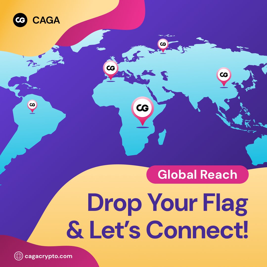 _cagacrypto's tweet photo. 🌍 Crypto Connect: CAGA's community stretches across continents.  

Where are you based?  

Drop a flag and let’s see our global reach!  

#CAGAWorld #CryptoUnites https://t.co/wNYad6ZDMV