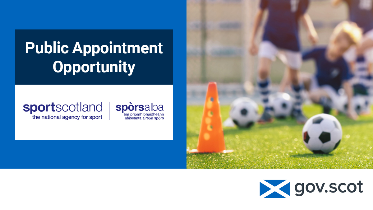 Public Appointments (@scotpublicappts) on Twitter photo Do you have a passion for sport? Are you looking for an opportunity to serve as a board member for a public body?
The board of <a href="/sportscotland/">sportscotland</a> are seeking four new members.
Learn more and apply: ow.ly/nyNO50THUFT
#PublicAppointments #Sport Do you have a passion for sport? Are you looking for an opportunity to serve as a board member for a public body?
The board of <a href="/sportscotland/">sportscotland</a> are seeking four new members.
Learn more and apply: ow.ly/nyNO50THUFT
#PublicAppointments #Sport