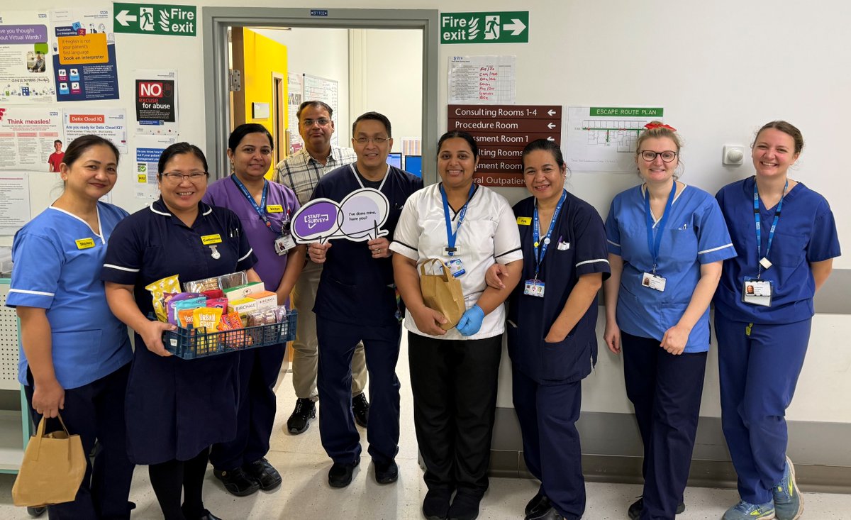 *GHT STAFF* 
Thank you to everyone who has taken the time to complete the Staff Survey so far 🤩

Congratulations to the Same Day Emergency Care Team (SDEC) team who are this week's hamper winners! 👏