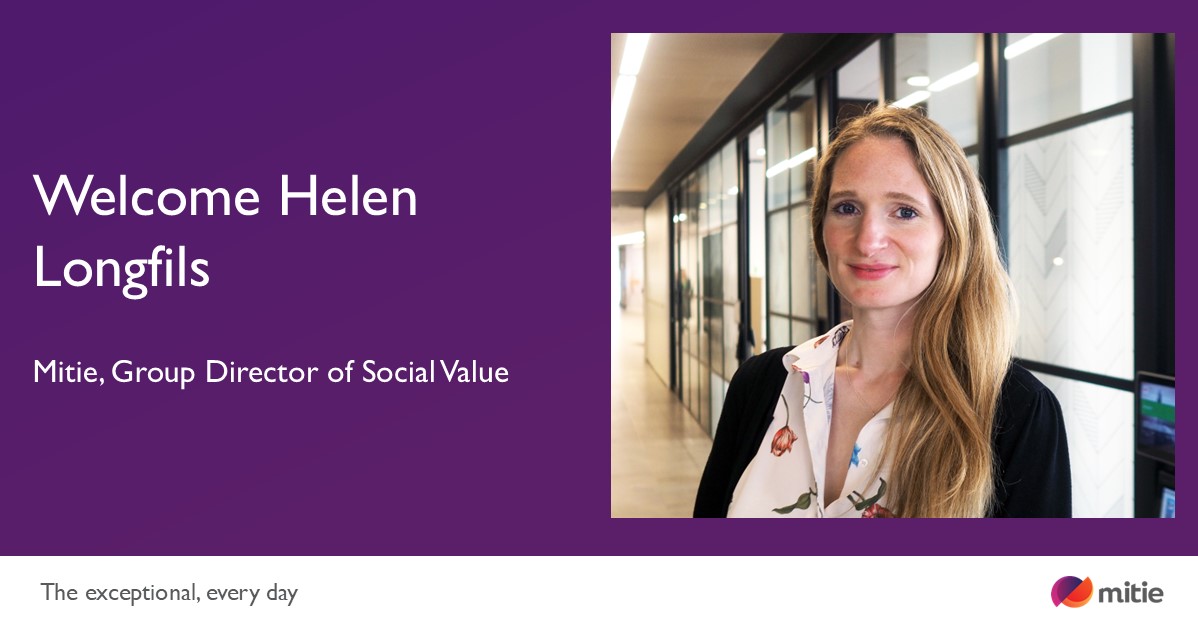 mitie's tweet photo. We are pleased to announce the appointment of Helen Longfils, Mitie’s new Group Director of Social Value. Helen has over 16 years' cross-sector experience in delivering and collaborating to create Social Value and impact.

Welcome to the Mitie team.

#MitiePeople  | #SocialValue https://t.co/X5qQiUD8Mo