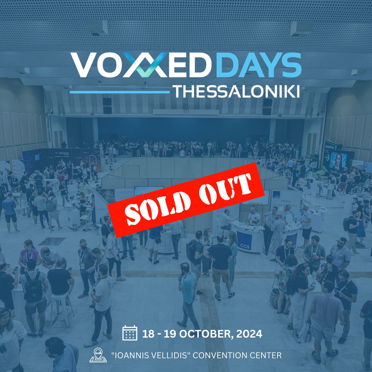 🎉 Voxxed Days Thessaloniki 2024 is Officially SOLD OUT! 🎉

We are beyond excited to announce that Voxxed Days Thessaloniki is completely SOLD OUT!

A huge THANK YOU to everyone who secured their spot for what promises to be our biggest and best conference yet. 🙌

Get ready for