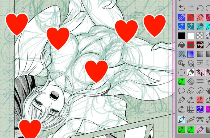 wip
 
本日も作画を進めております😊
乱交シーンはなかなか時間がかかってしまいます💦 