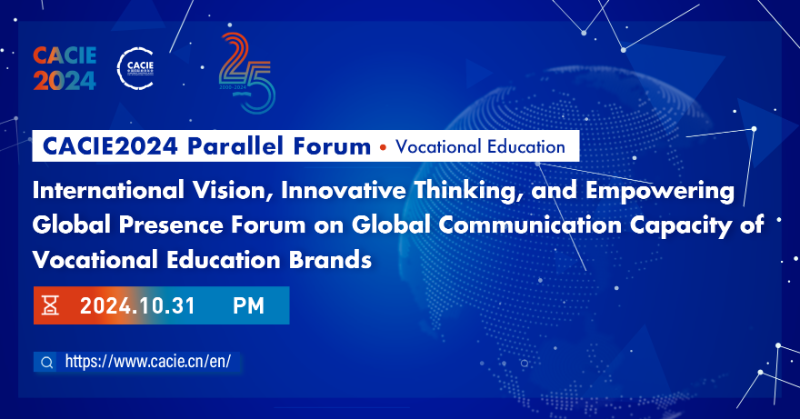 CACIEofficial's tweet photo. Welcome to join #CACIEParallelForum!β¨
This forum will focus on the international brand building in vocational education and share brand communication cases of international communication.π
Register CACIE Now: https://t.co/CUxvVqwZL5
#CACIE #CACIE2024 #Education