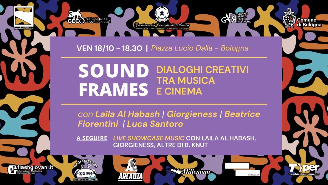 comunebologna's tweet photo. 🎶 #SoundFrames Venerdì 18 ottobre in Piazza Lucio Dalla una serata di interviste, dialogo ed esibizioni tra musica e cinema.
Leggi 👉 https://t.co/kQ3fCfLt4o #Bologna 
@FlashGiovani https://t.co/fQoAx1aibB