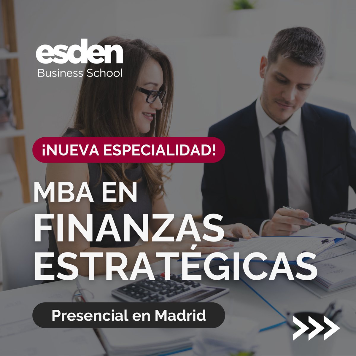 EsdenBS's tweet photo. ¡Descubre el MBA en Finanzas Estratégicas, la nueva especialidad del MBA presencial Full Time y Part Time de Esden! 🚀✨

Si buscas ser un experto en finanzas estratégicas y liderar la planificación financiera de tu empresa, ¡este MBA es para ti! 📈

¡Comenta "Finanzas" para más información sobre este innovador MBA! 🚀

#Esden #MBA #Finanzas #Finance #Educación