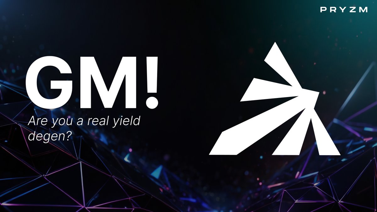 GM!

To verify that you’re a real yield degen, you must reply to this post ⚠️