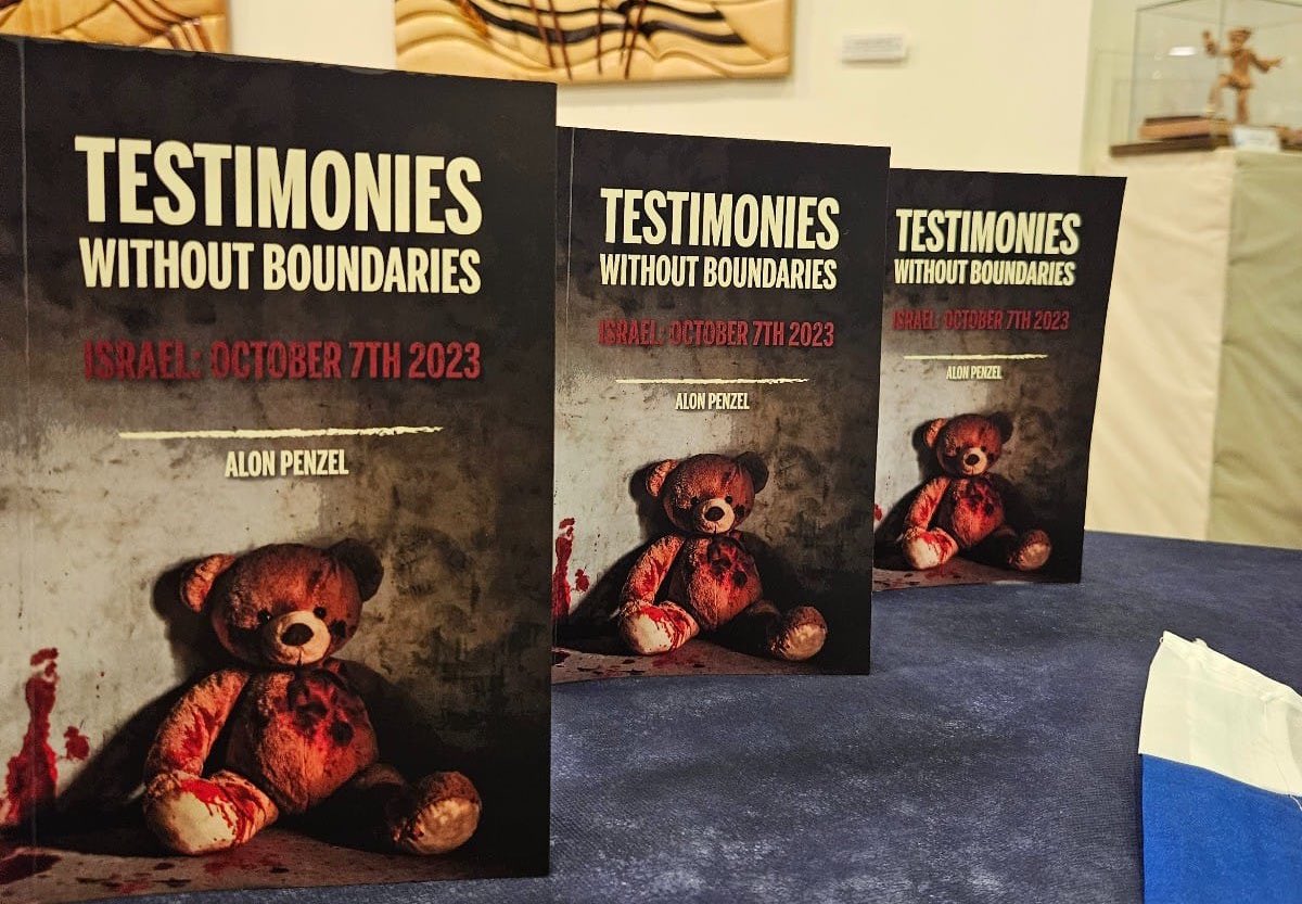 Israel Foreign Ministry (@israelmfa) on Twitter photo "They inserted metal wires into their bodies and tied them together"
This is one sentence from the book "Testimonies Without Boundaries", written by <a href="/alonpenzel/">Alon Penzel</a>, an uncensored record of the October 7th massacre. "They inserted metal wires into their bodies and tied them together"
This is one sentence from the book "Testimonies Without Boundaries", written by <a href="/alonpenzel/">Alon Penzel</a>, an uncensored record of the October 7th massacre.