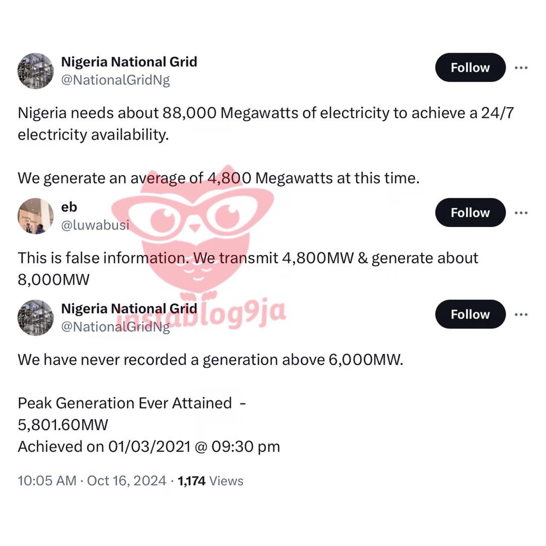 instablog9ja's tweet photo. National grid addresses Nigerians hours after collapse 

#Instablog9jaGists #TrendingStory #Awareness #StayUpdated https://t.co/tDgm89rsox
