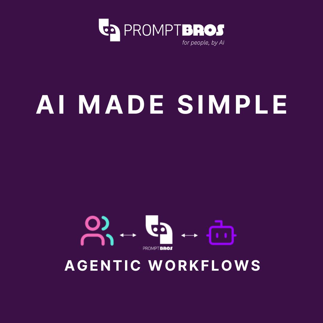 PromptBros's tweet photo. π Excited to unveil how AI is revolutionizing workflows! Our Multi-AI Workflow system simplifies professional tasks like never before. #AgenticAI #AIWorkflow #Innovation #promptbros https://t.co/UPuEDAq4fr