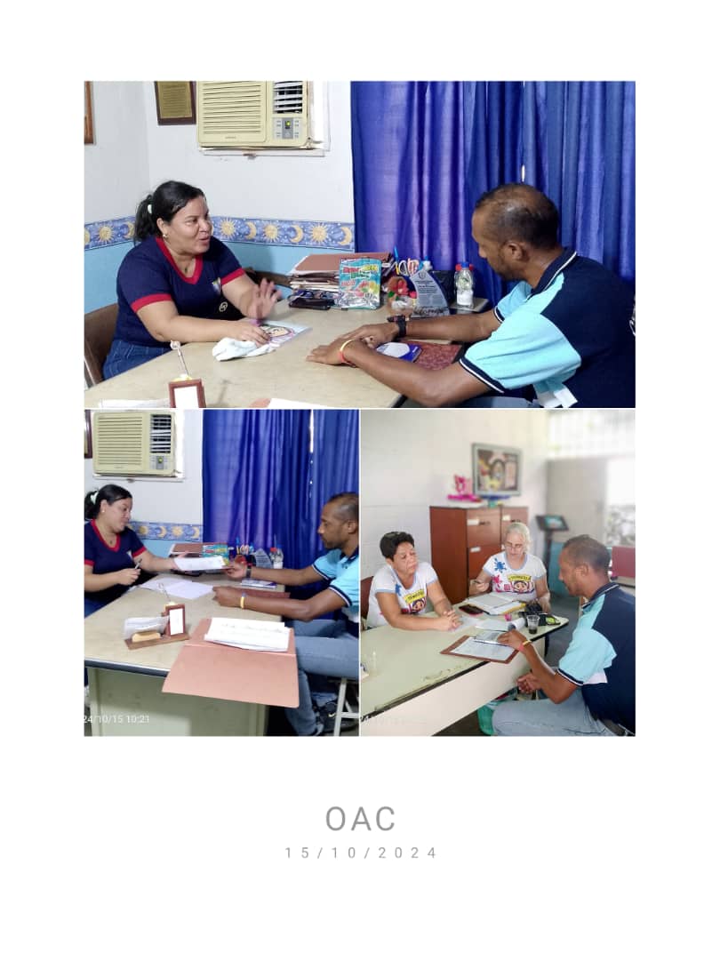 Cumpliendo con los lineamientos del Contralor General de la República Dr Jhosnel Peraza y el Contralor del Estado Aragua Dr Cesar Otero Duno, se realizó visita a la EBE Monseñor Francisco Javier Peña y EBE Nuestra Señora de la Caridad, por parte de la OAC San Sebastián