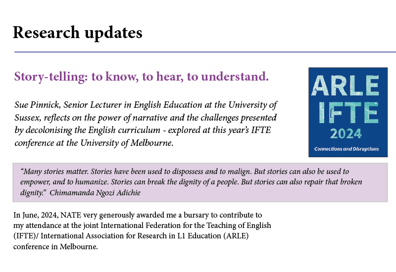 The latest edition of NATE News is out now for all English teachers. We have updates on NATE’s successful campaigns and research, plus new articles and team updates, including a farewell to NATE’s director. bit.ly/NATE-News-Autu…. Feel free to share.