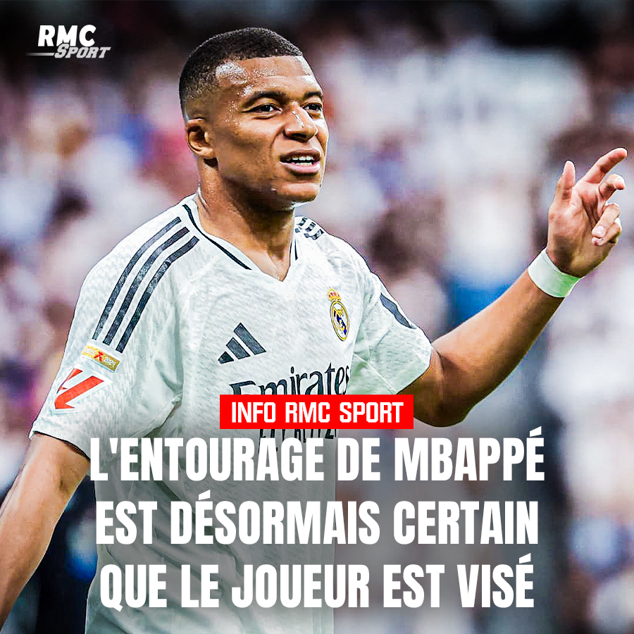 RMCsport's tweet photo. 🔴 Info RMC Sport - L'entourage de Kylian Mbappé est désormais certain que le capitaine de l'équipe de France est visé dans la plainte pour viol déposée à Stockholm
https://t.co/NqlApzy01N https://t.co/1oDNqRwOJf