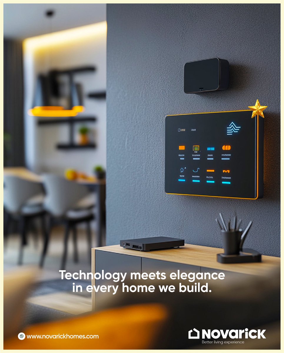 novarickhomes's tweet image. At Novarick Homes, we blend cutting-edge technology with sophisticated design to create homes that are both smart and stylish. 
Experience the perfect harmony of modern innovation and timeless elegance."

#TechInRealEstate #SmartLiving #NovarickHomes #InnovationMeetsStyle
