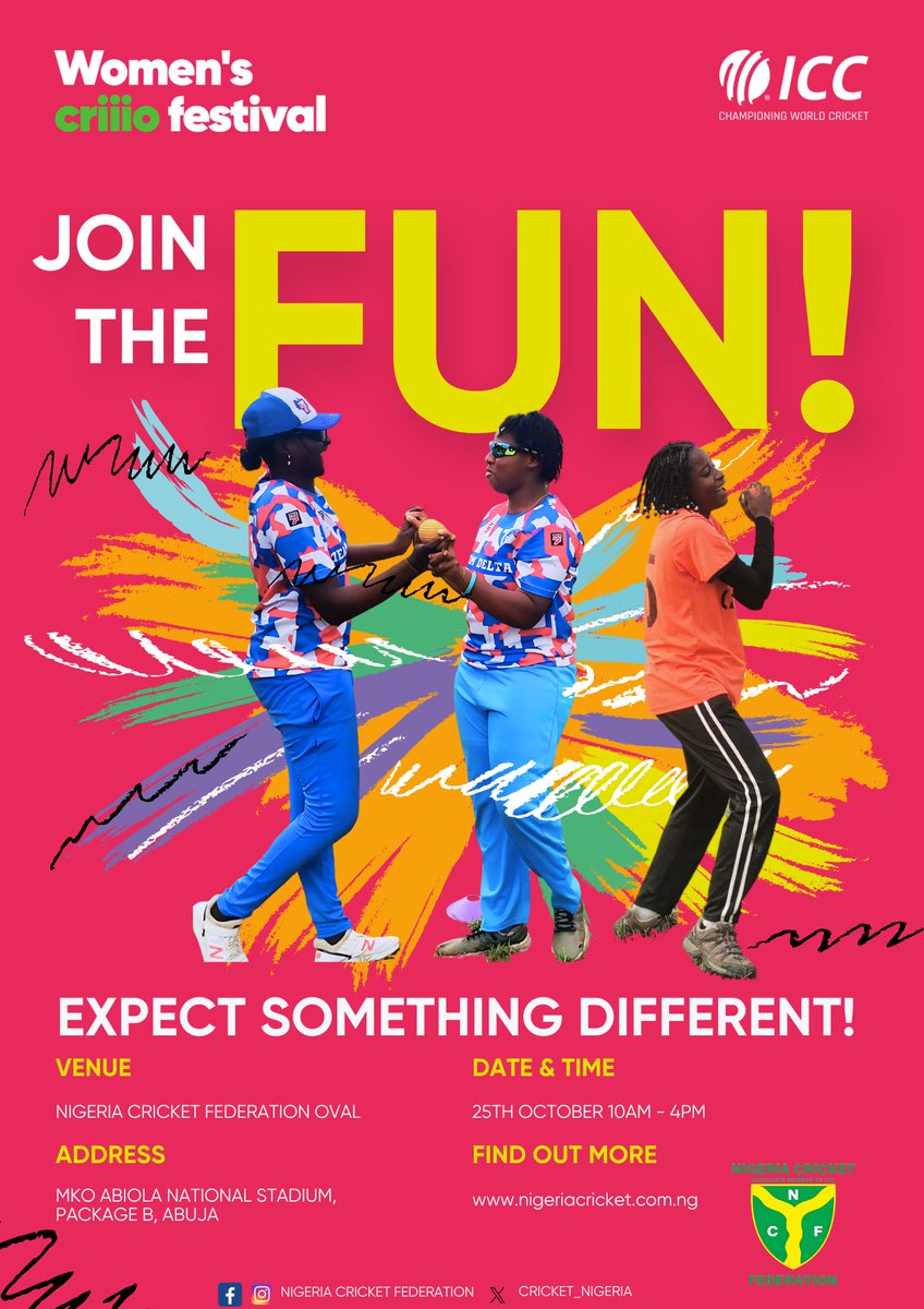 cricket_nigeria's tweet photo. Don't sleep on this Join the NCF Women's Criiio Festival Challenge and win exciting gift items
See details on how to participate
1. Do a recording talking about the event
2. Share, Tag NCF & 3 friends to engage the content.
4. You must follow all our media platforms. https://t.co/qi0wR8Cg3k