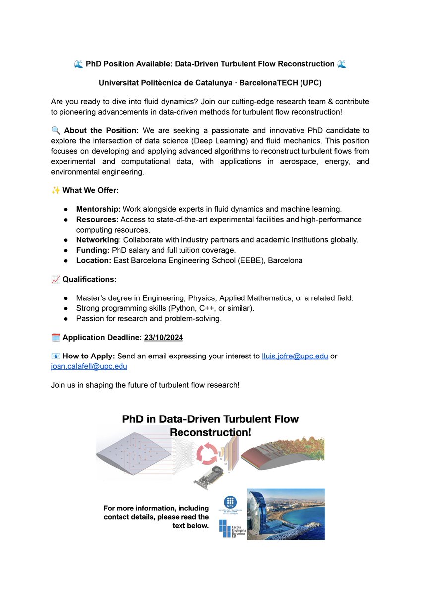 Multiscale Fluid Mechanics Lab - Lluís Jofre tweet media
