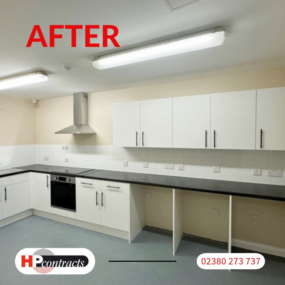 HPContracts's tweet photo. Check out the new kitchen at the Booth Centre.

We have completed this as part of our planned maintenance. Keep an eye out for further updates on the progress!

#HPContracts #constructionindustry #construction #renovation #boothcentre #Maintenance https://t.co/rKpEo4sk3T